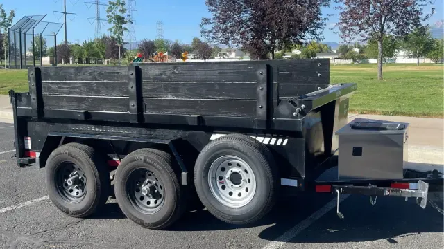 2024 5x10 Dump Trailer – Hydraulic Dump, New Tarp, Lock Included