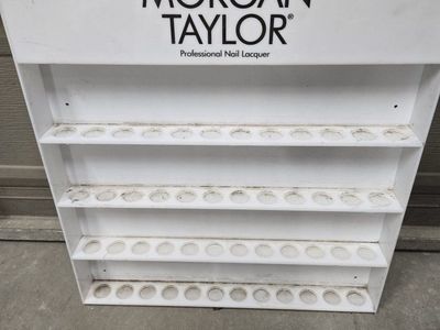 Morgan Taylor Professional Nail Lacquer Display Shelf Wall Mountable Polish Rack