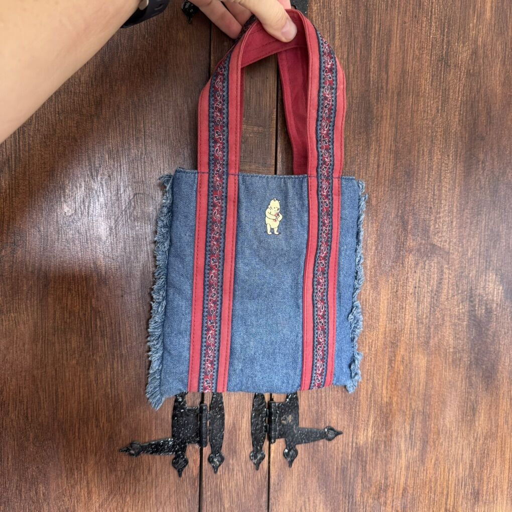 Vintage Disney Store Winnie the Pooh Mini Tote Bag