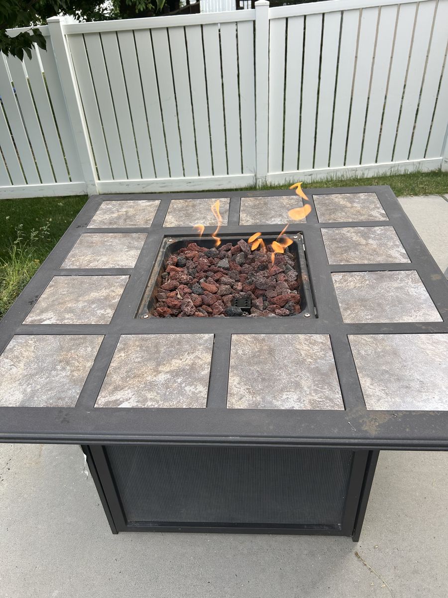 Propane Firepit Square Table