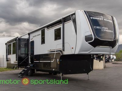 2026 Forest River Cedar Creek 361RL Rear Entertainment Outdoor Kitchen