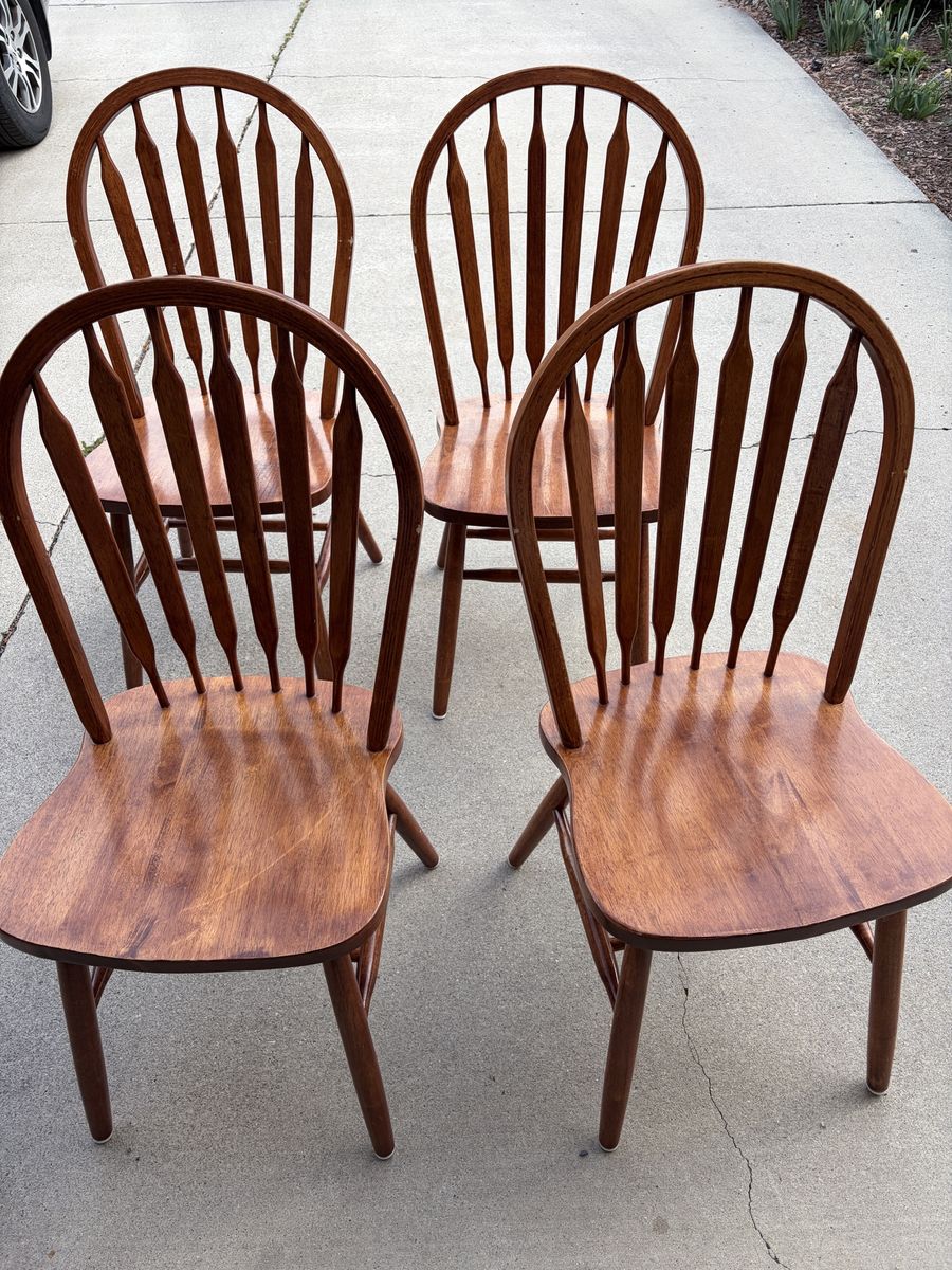 Wood chairs