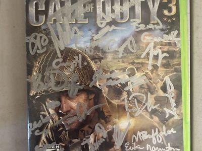 Call of Duty 3 Xbox 360 Multi-Signed Autographed Game – Numerous Signatures – Rare