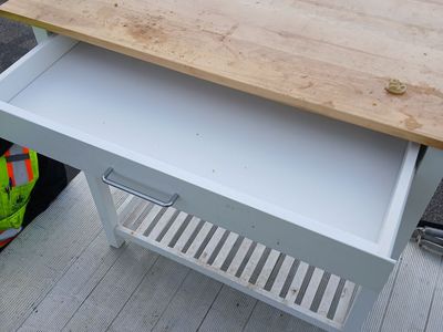 Kitchen island side table