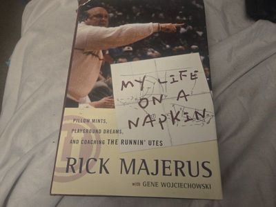 Autographed Rick Majerus My Life On A Napkin Hardcover Book Signed 1999