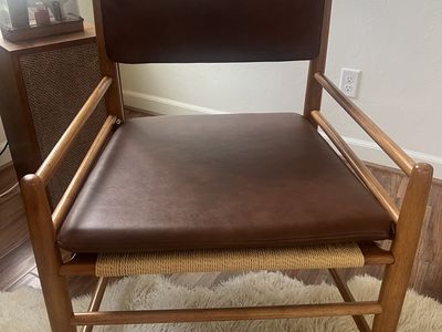 Layton Faux Leather Acccent Chair.
