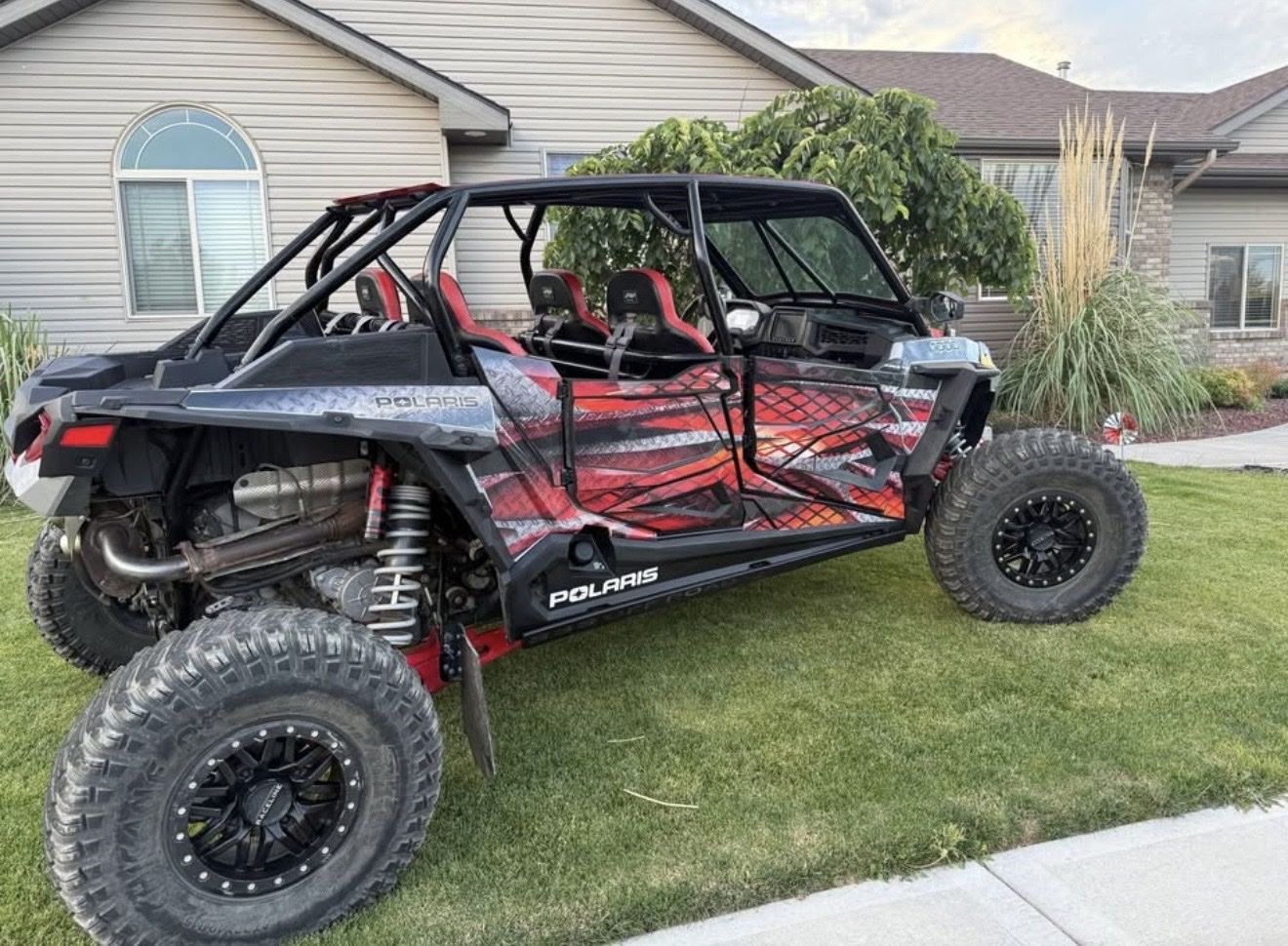 Polaris RZR XP Turbo Side-by-Side UTV (Used) - Custom Graphics, LED Light Bar 2020