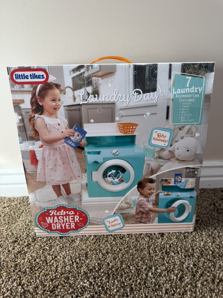 NEW IN BOX - Little Tikes Retro Washer-Dryer