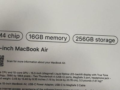 Brand new 15in midnight m4 macbook air 16gb ram 256gb ssd applecare, ....