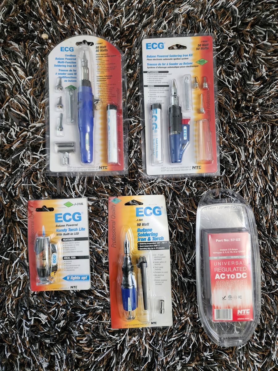 Various soldering irons/torches (in package)
