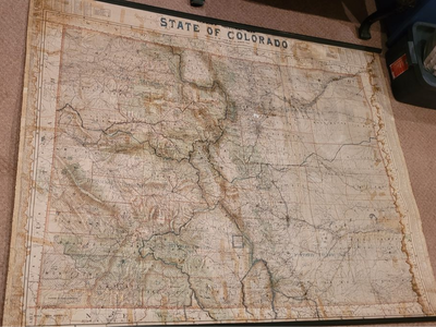 Antique Colorado Wall Map