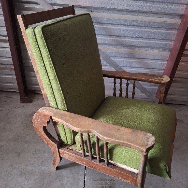Beautiful Antique Victorian Morris Reclining Chair