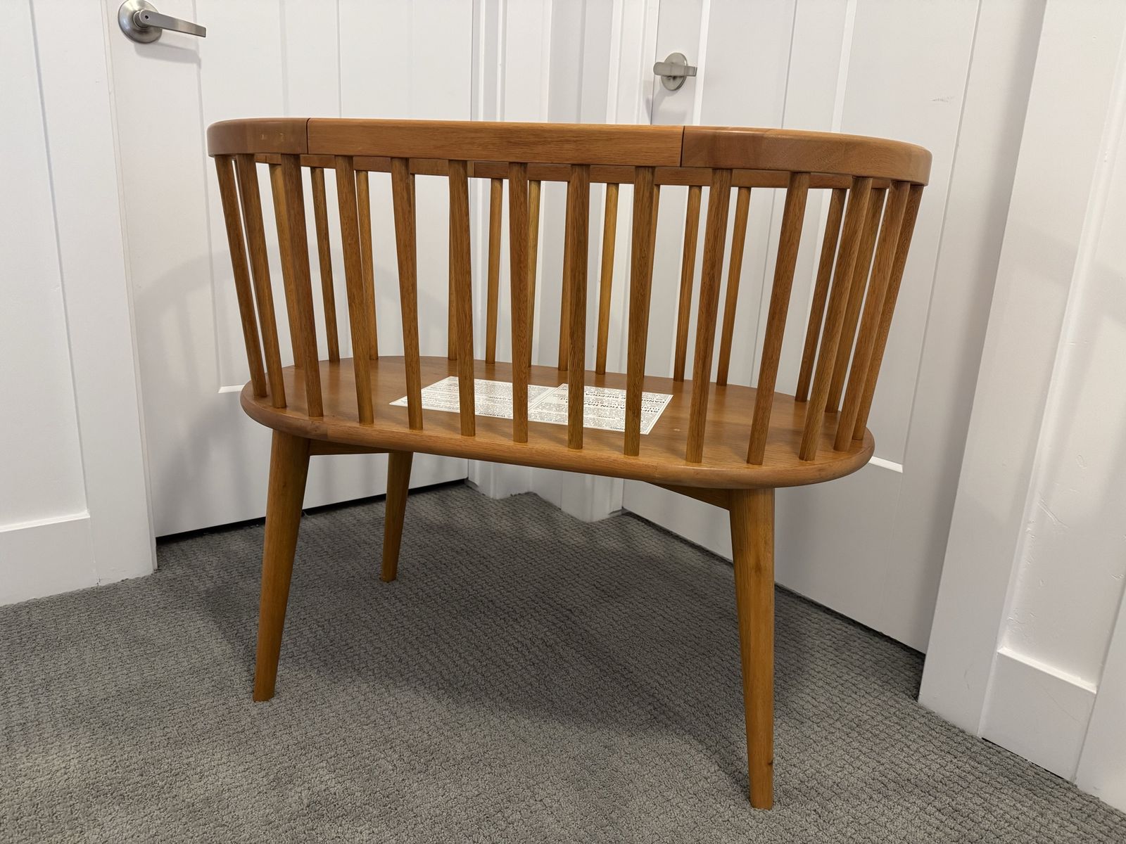 West Elm x Pottery Barn Kids Mid-Century Solid Wood Baby Bassinet