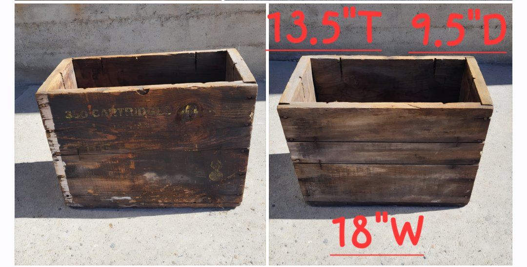 **VINTAGE MILITARY AMMO BOX**