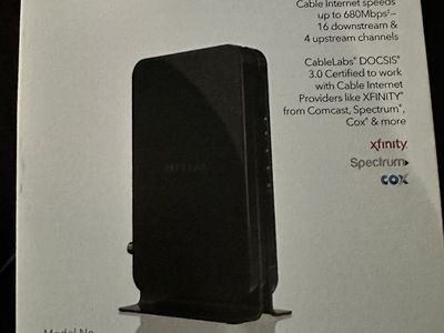 Netgear CM500 High Speed Cable Modem DOCSIS 3.0 Up to 680 Mbps