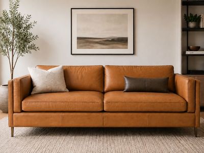 Four Hands Top-Grain Leather Sofa – Excellent Condition