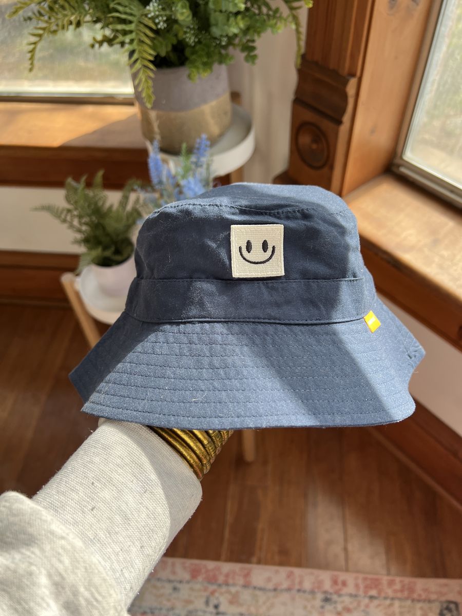 Navy Blue Baby Sun Bucket Hat