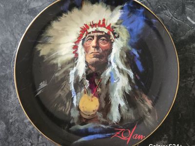 Donald Zolan "Sioux" Collector's Plate - Noble Tribes Collection, Limited Edition 457/1500