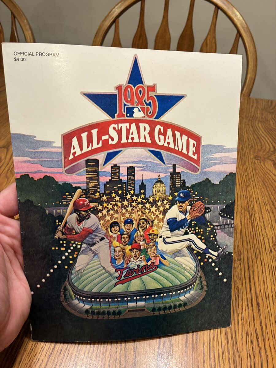 1985 baseball all star program Minnesota twins
