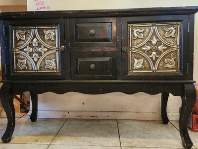 Vintage Distressed Accent Cabinet / Sideboard