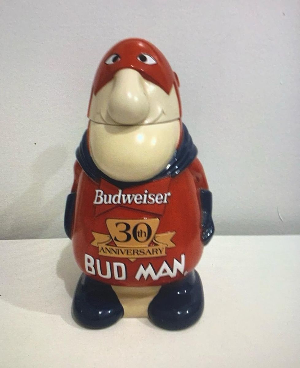 1999 Budweiser 30th Anniversary Budman Character Stein
