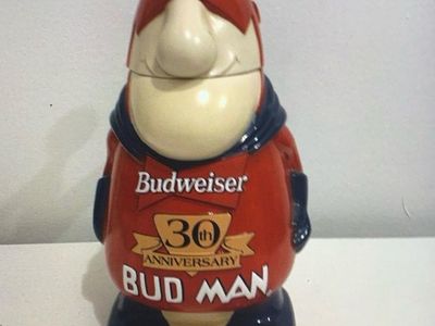 1999 Budweiser 30th Anniversary Budman Character Stein