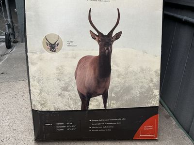 Montana spike elk decoy