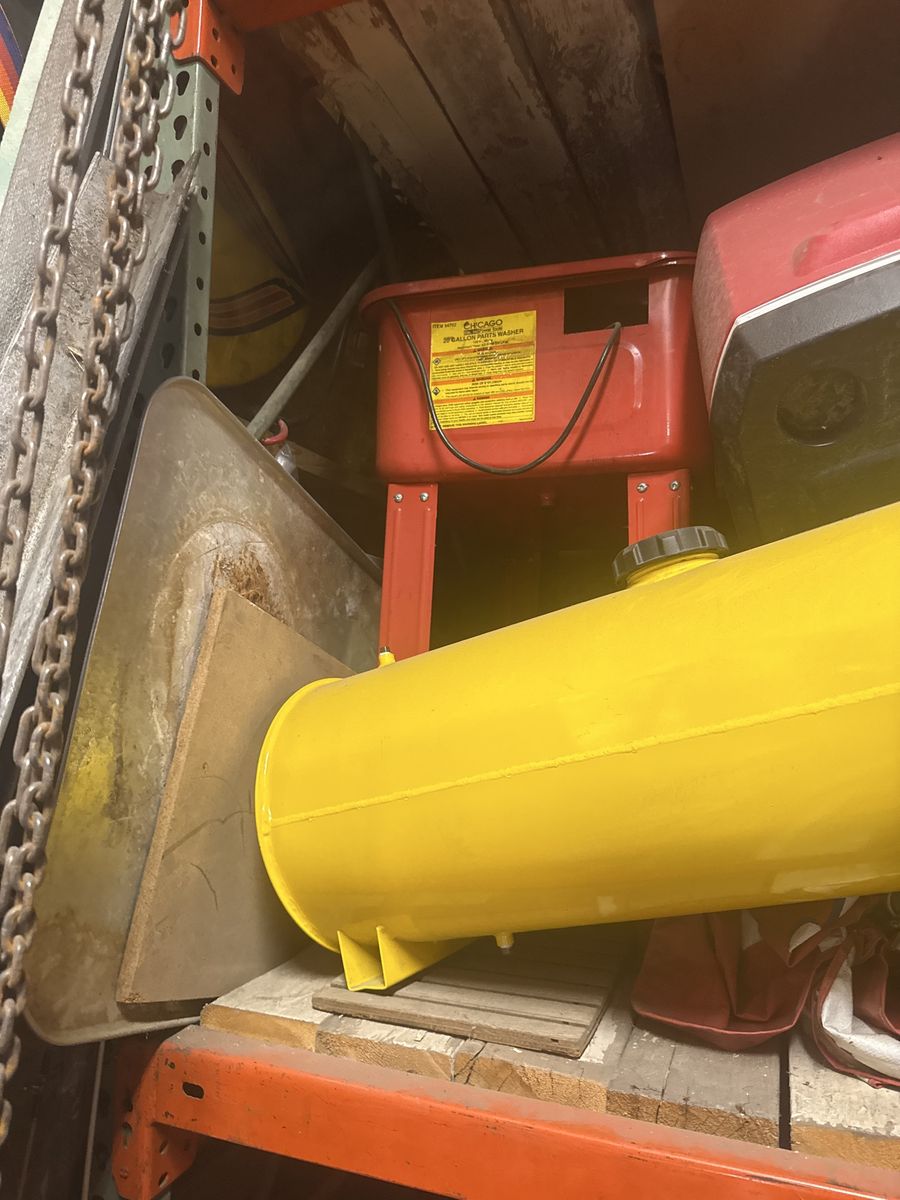 Chicago 20 Gallon Parts Washer - Red Industrial Cleaning Machine obo