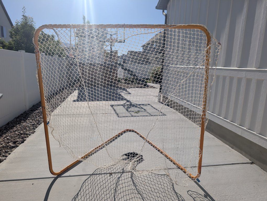 Full size lacrosse goal with net