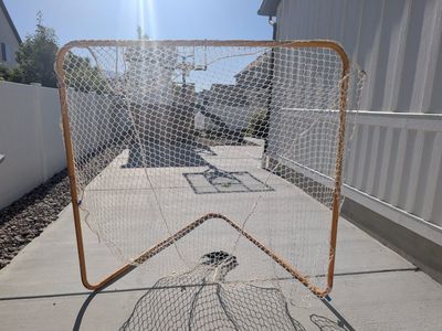 Full size lacrosse goal with net