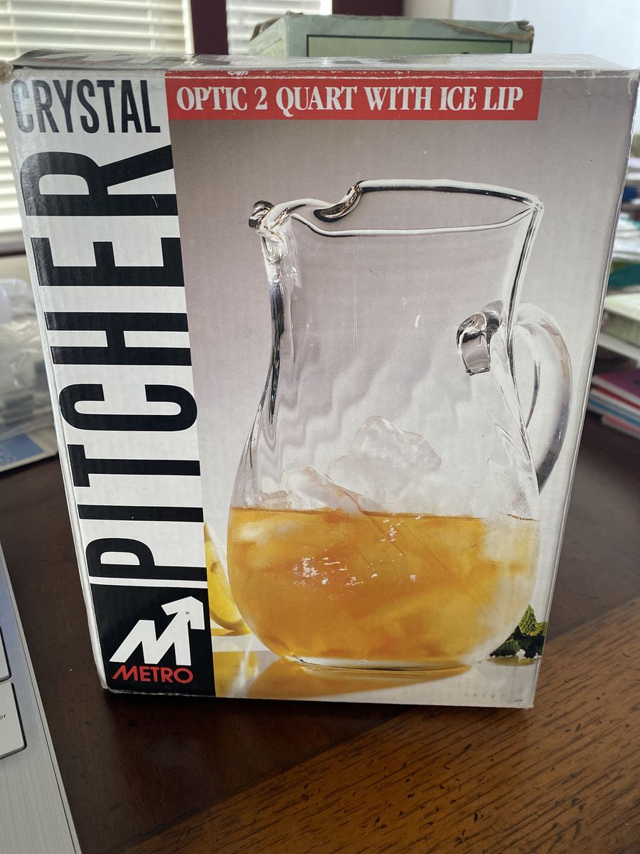 2 Quart Crystal Pitcher