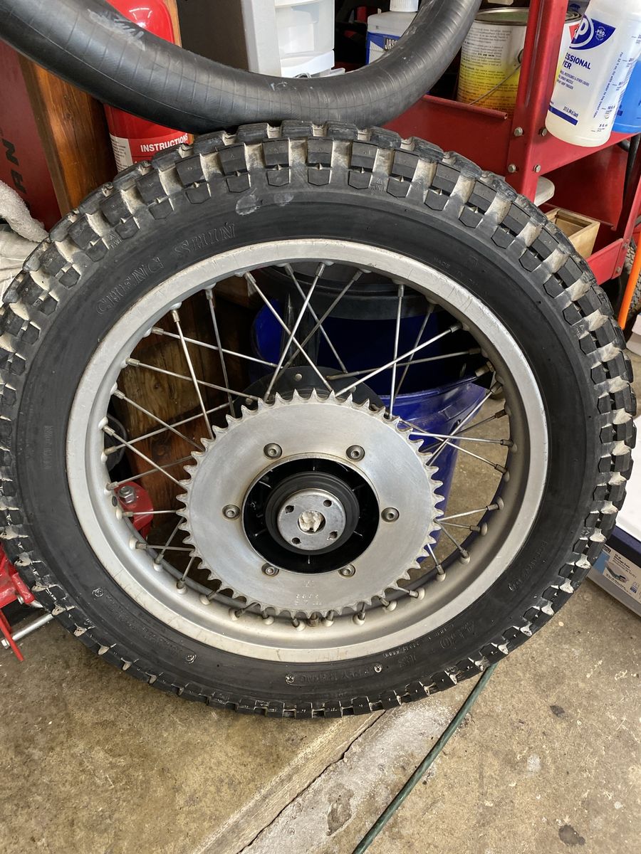 Honda 79-81 XL500 S rear wheel