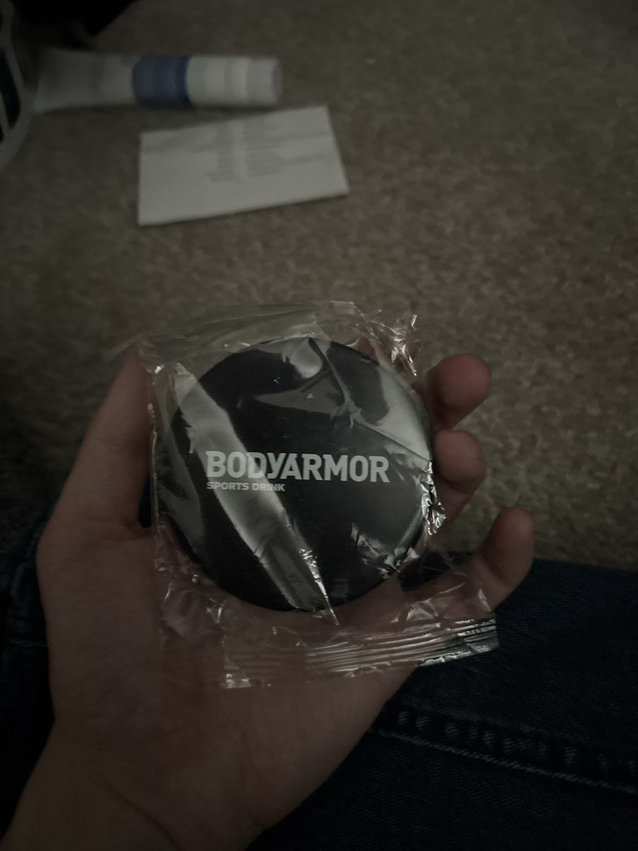BodyArmor Sports Drink Branded Black Round Promo Item in Packaging