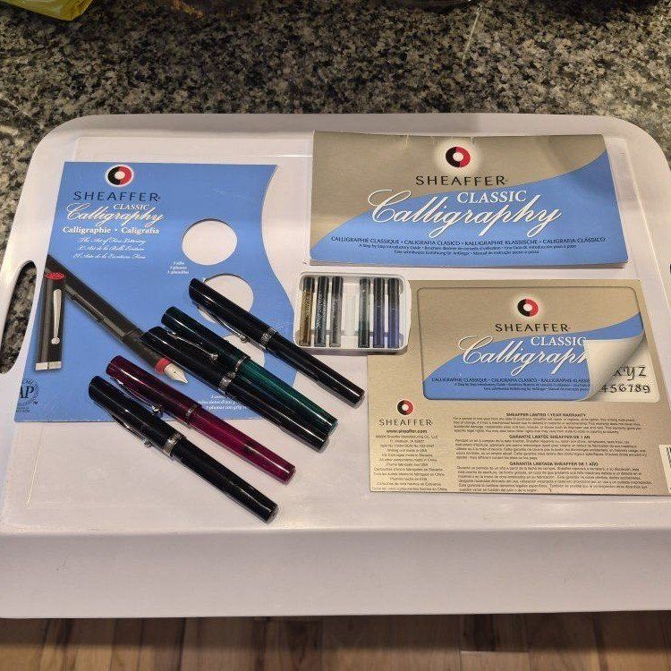 Calligraphy Set with 5 Pens & Ink Cartridges