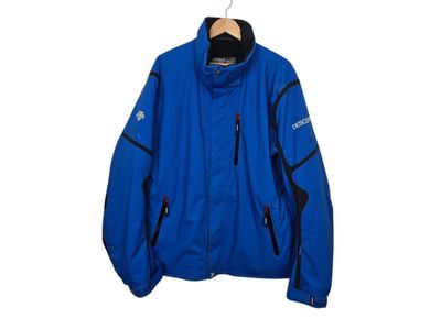 Descente Men's Technical Ski Jacket Blue XL Insulated Removable Hood Missing
