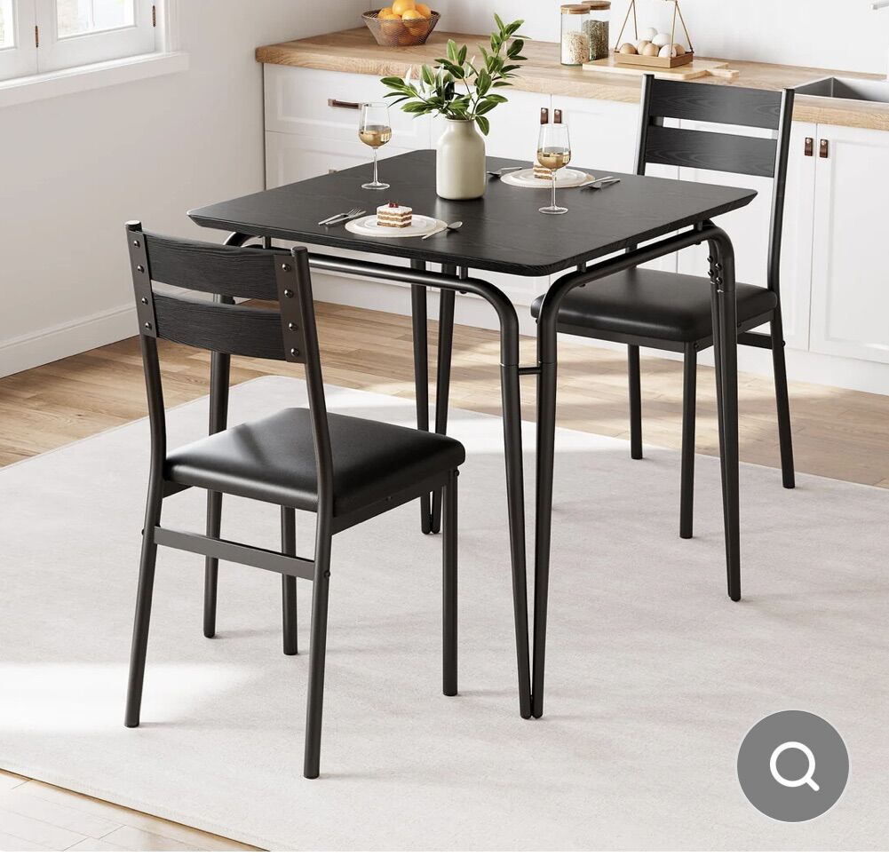 Black Dining Table for 2