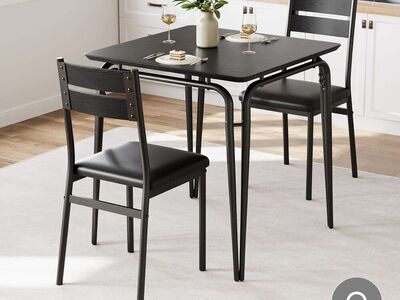 Black Dining Table for 2
