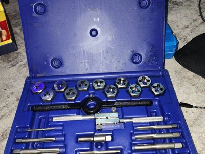 Tap and Die Tool Set with Storage Case