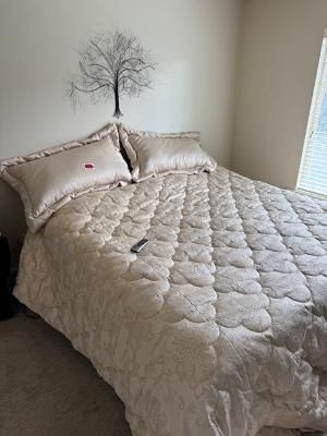 Queen Tempur-Pedic Memory Foam Mattress + Adjustable Base – Excellent Condition