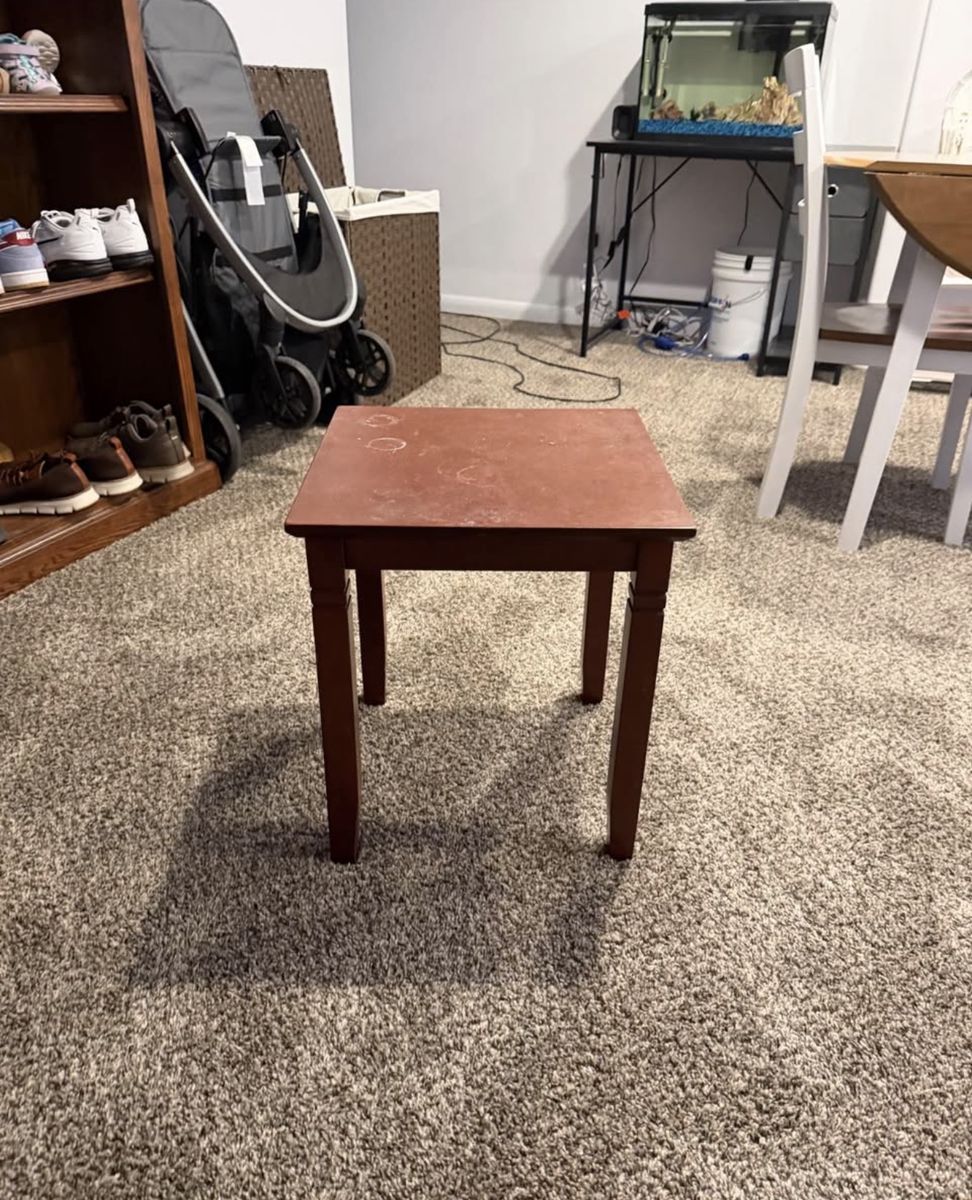Small Wooden End Table / Side Table - Good Condition, Minor Wear
