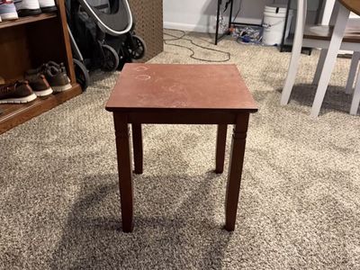 Small Wooden End Table / Side Table - Good Condition, Minor Wear