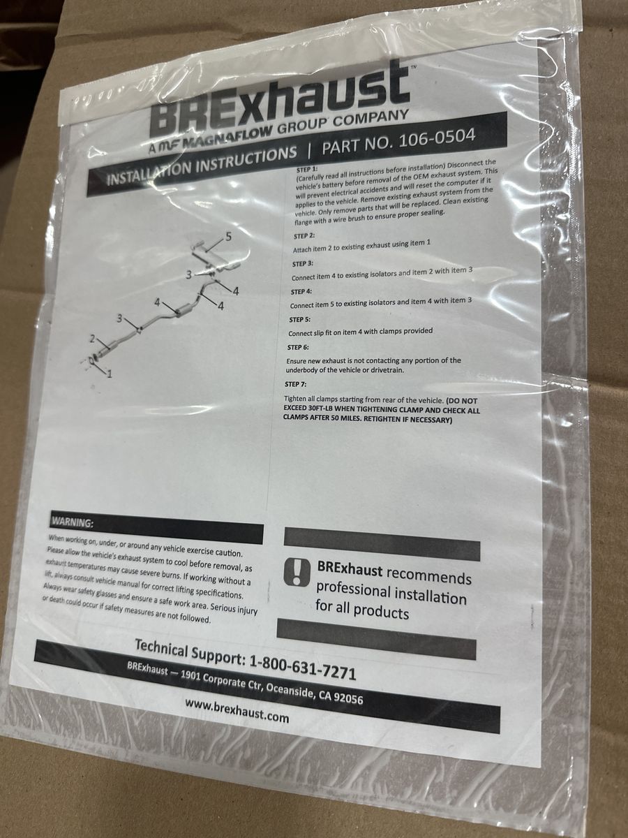 BRExhaust kit for 13-19 Ford Escape