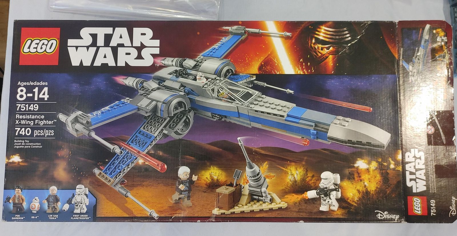 75149 - Resistance X-Wing Fighter - RARE MINIFIG!