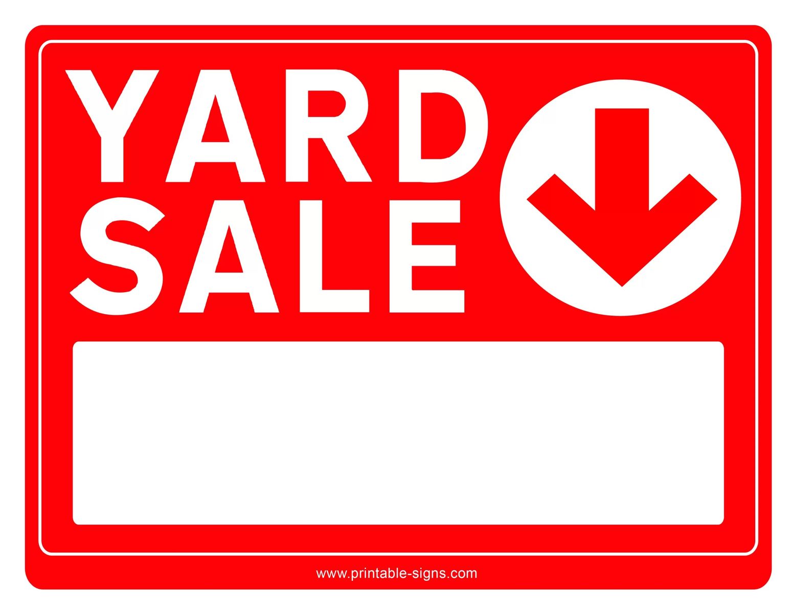 YARD SALE - SPRINGVILLE