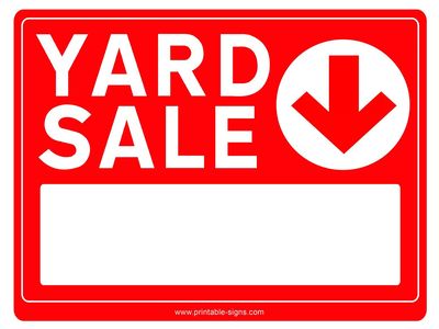 YARD SALE - SPRINGVILLE
