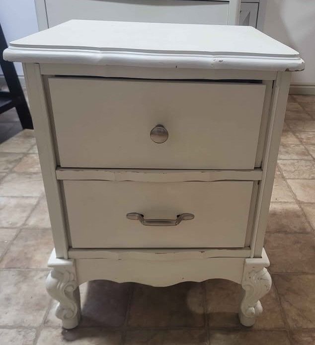 Solid Wood Night Stand with Drawers