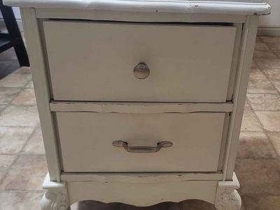 Solid Wood Night Stand with Drawers