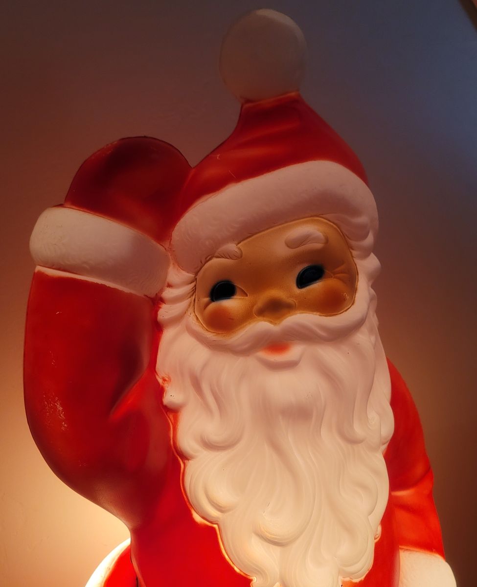 Vintage Santa Clause Blow Mold