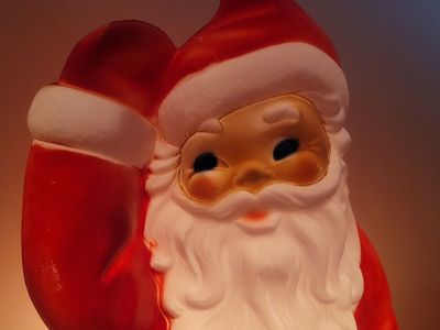 Vintage Santa Clause Blow Mold