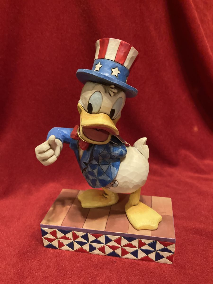 Disney Traditions Yankee Doodle Duck Figurine Like New In Box By Jim Shore